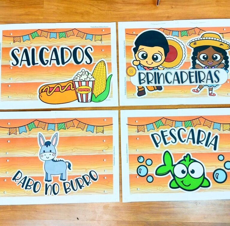 PLACAS PARA AS BARRACAS NA FESTA JUNINA - Pulos DIDÁTICOS