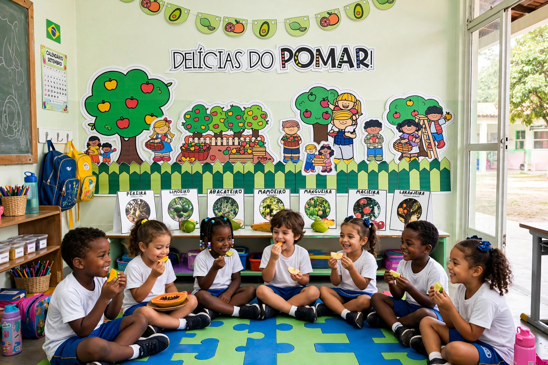 DELÍCIAS DO POMAR - PAINEL IMPRIMÍVEL - DIA DA ÁRVORE