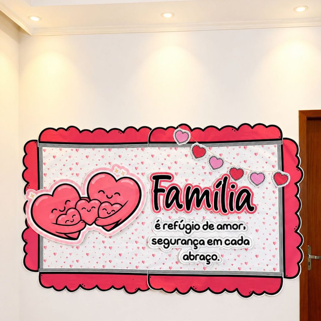 Painel escolar família