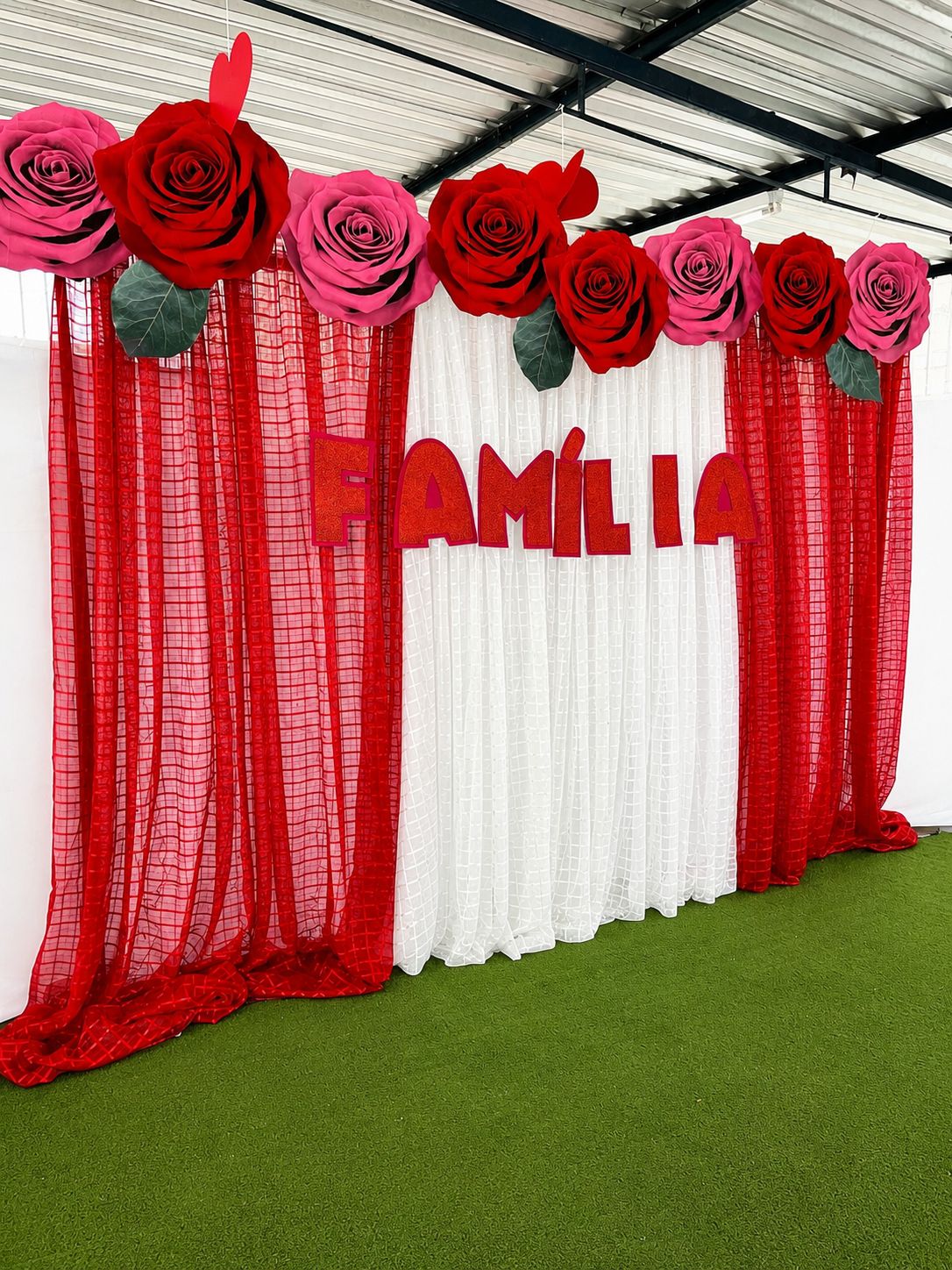 Painel Decorativo FAMÍLIA com Flores Gigantes em PDF - Imagem 4
